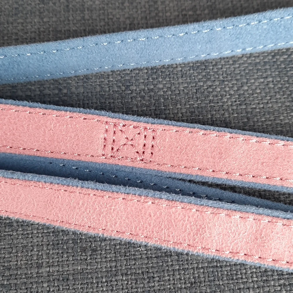 Toy Small Dog Suede Leash Lead Pink Blue Pet Fashion by Too! 5'